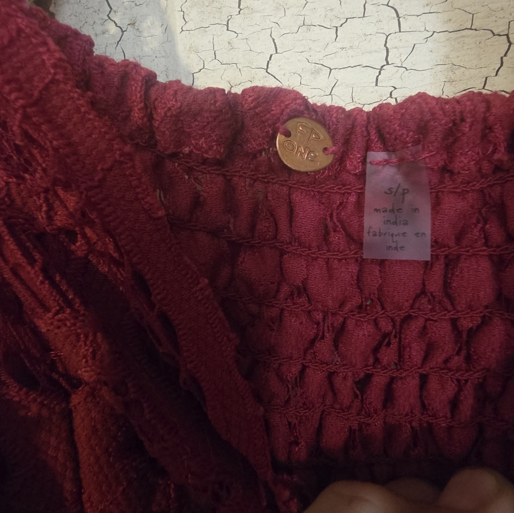 Womens FREE PEOPLE Lace Detail Maxi Dress Sz. Small GUC! - Picture 7 of 8